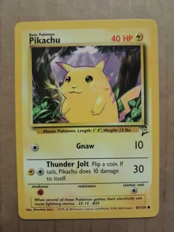 Pokemon Pikachu 87/130 Base Set 2 NM See Pictures - Image 1