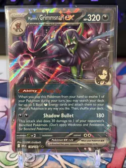 Pokemon TCG Marnie's Grimmsnarl ex 136/182 SV10: Destined Rivals Double Rare - Image 1