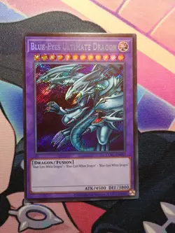 Blue-Eyes Ultimate Dragon LCKC-EN057 Secret Rare Yugioh Holo Foil Bleed NM - Image 1