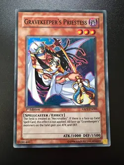 Gravekeeper's Priestess ABPF-EN000 Super Rare 1st Edition VG/Near Mint Yugioh - Image 1