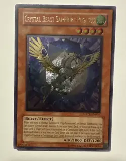 Yugioh Crystal Beast Sapphire Pegasus FOTB-EN007 Ultimate Rare LP - Image 1