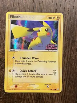 Pikachu - 78/110 - EX Holon Phantoms Set Reverse Holo Stamped- Pokemon Card - LP - Image 1