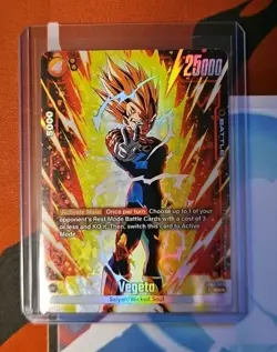 Vegeta SR Alt Art FB03-089 Dragon Ball Super Fusion World Eng Card - Image 1