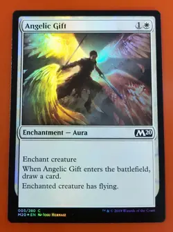 1x Angelic Gift | FOIL | M20 Core Set 2020 | MTG Magic Cards - Image 1