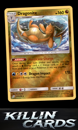 Reverse Holofoil Dragonite 151/236 Pokemon Rare SM - Unified Minds Card NM - Image 1
