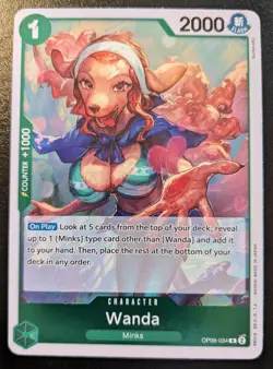 Wanda OP08-034 R Foil Rare Two Legends One Piece Card Game - Image 1