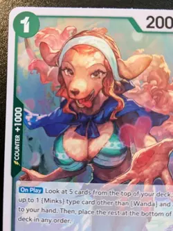 Wanda OP08-034 R Foil Rare Two Legends One Piece Card Game - Image 2