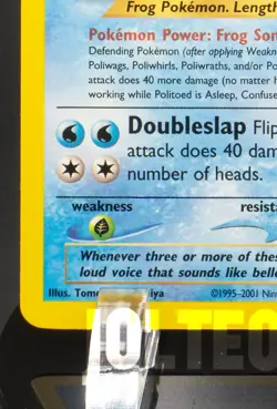 Pokemon TCG Card - Politoed 27/75 Neo Discovery Rare Vintage - Image 4