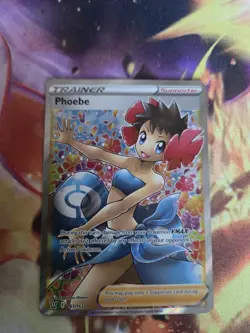 Pokemon TCG Phoebe Battle Styles Trainer Full Art Ultra Holo Card 161/163 - Image 1
