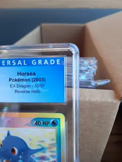 Horsea EX Dragon Reverse Holo Cgc 9 Mint 33/97 Pokemon 2003 psa Card E Reader - Image 3