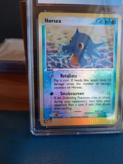 Horsea EX Dragon Reverse Holo Cgc 9 Mint 33/97 Pokemon 2003 psa Card E Reader - Image 5