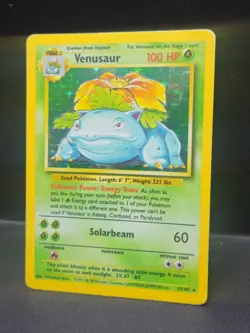 Pokemon TCG Venusaur Base Set Holo Unlimited Rare Card 15/102 1999 - Image 2