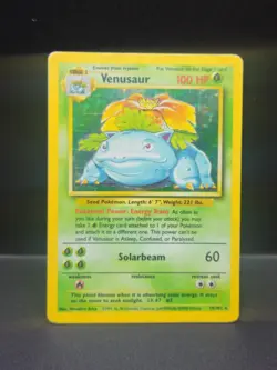 Pokemon TCG Venusaur Base Set Holo Unlimited Rare Card 15/102 1999 - Image 3