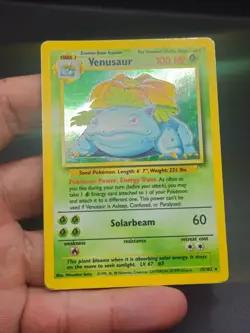 Pokemon TCG Venusaur Base Set Holo Unlimited Rare Card 15/102 1999 - Image 5