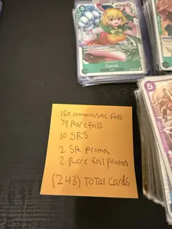 One Piece TCG The Best Vol. 2 PRB-02 - Card Lot Of (243) All Foils 79 R,10 SR - Image 2