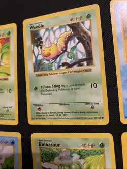 WOTC Pokemon Vintage Base Set Shadowless 6 Card Lot - Image 3