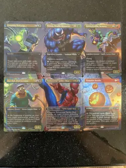 MTG Magic The Gathering Spiderman Spideys Sensational Showdown Scene Cards NM - Image 1