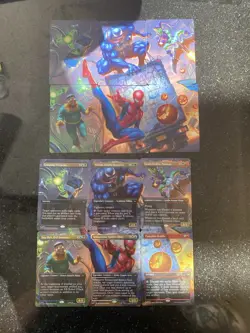 MTG Magic The Gathering Spiderman Spideys Sensational Showdown Scene Cards NM - Image 2