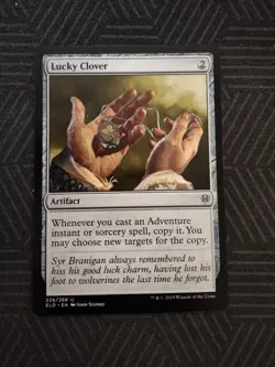 mtg lucky clover throne of eldraine - Image 1