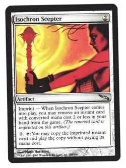 Magic The Gathering MTG - Mirrodin MRD 2003 #188 Isochron Scepter NM FOIL - Image 1
