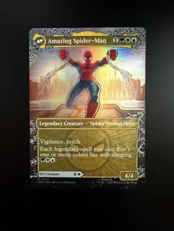 MTG Marvel's Spider-Man English Peter Parker Borderless 0208 Foil - Image 2