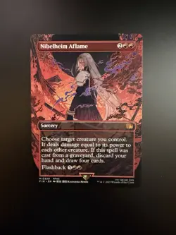 MTG Final Fantasy English Nibelheim Aflame Borderless 0339 Non-Foil - Image 1