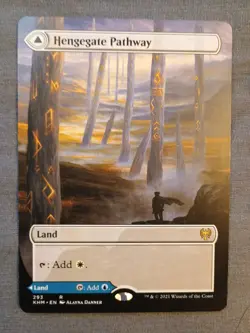 Hengegate Pathway // Mistgate Pathway (Borderless Alternate Art) [Kaldheim] - Image 1