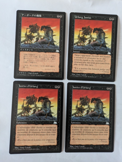 4 Urborg Justice Weatherlight MTG Exc Free shipping with tracking - Image 1