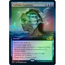 FOIL SUBLIME EPIPHANY (EXTENDED ART) Core Set 2021 M21 Magic MTG MINT CARD - Image 1