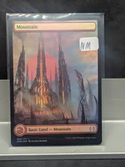 Mountain 265 FULL ART FOIL X1 NM Phyrexia: All will be One MTG - Image 1
