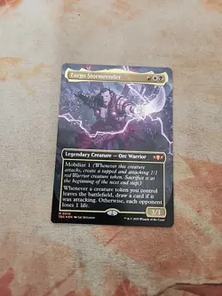 Zurgo Stormrender Borderless Foil Commander Tarkir Dragonstorm MTG NM - Image 1