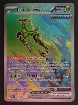Pokemon TCG Iron Leaves ex 203/162 Temporal Forces SIR Special Rare Near Mint NM - Image 1