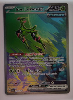 Pokemon TCG Iron Leaves ex 203/162 Temporal Forces SIR Special Rare Near Mint NM - Image 3