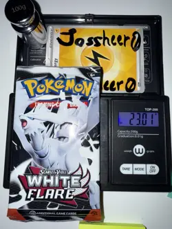 Very Heavy! 23.01g Pokemon TCG SV10.5 White Flare Booster Pack Factory Sealed! - Image 1