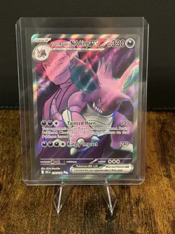 Pokemon Destined Rivals Team Rocket’s Nidoking EX #216 Ultra Rare Pack Fresh - Image 1