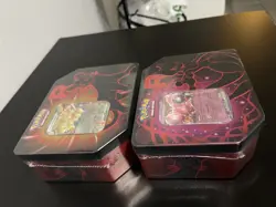 Pokemon Sealed Destined Rivals Team Rocket Tin Set of 2-Mewtwo Ex & Persian EX - Image 2