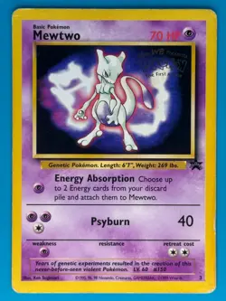 Pokemon - Mewtwo 3 (PROMO) WOTC *Moderately Played - MP* - Image 1
