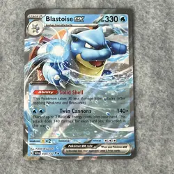 Pokemon Stellar Crown Blastoise ex 030/142 Double Rare Near Mint - Image 3