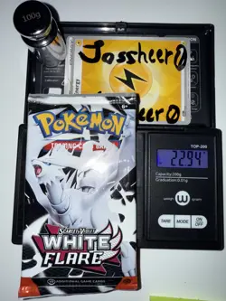 Very Heavy! 22.94g Pokemon TCG SV10.5 White Flare Booster Pack Factory Sealed! - Image 1