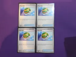Nest Ball 181/198SV01: Scarlet & Violet Base Set Non-Holo Pokemon TCG Playset X4 - Image 1