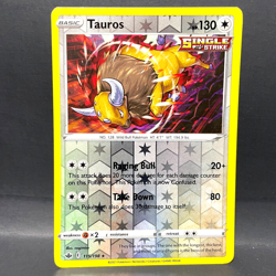2021 POKEMON CHILLING REIGN TAUROS 115/198 REVERSE HOLO (RARE) - Image 1