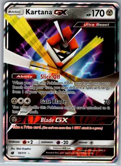 Kartana GX 70/111 - Pokemon TCG SM: Crimson Invasion - Ultra Rare (NM) - Image 1