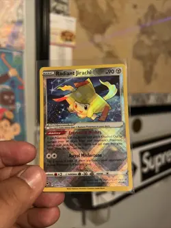 NM Pokemon Silver Tempest Radiant Jirachi Radiant Rare #120/195 - Image 2