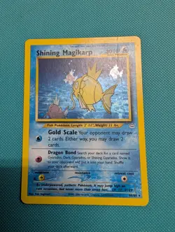 Shining Magikarp 66/64 Holo Pokemon Neo Revelation 2001 Vintage - (LP) TCG 01 - Image 1