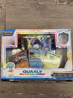 Pokemon TCG Quaxly Paldea Collection Box Missing Pin - Image 1