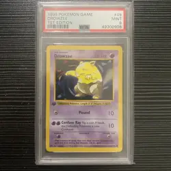 Pokemon Drowzee Base Set #49/102 1st Edition - PSA 9 Mint (1999) - Image 1