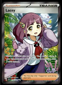Pokemon TCG Stellar Crown #166/142 Lacey NM - Image 1