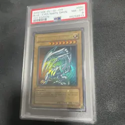 Yu-Gi-Oh! Blue-Eyes White Dragon SDK-001 1st Edition PSA 8 - Image 1