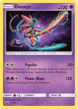 Deoxys 67/168 Celestial Storm Holo Pokemon Card NM - Image 1