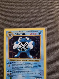 Poliwrath Holo Rare Pokemon TCG Card 13/102 Base Set Shadowless - Image 2